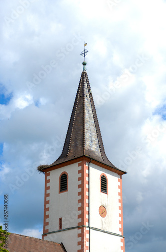 Bell tower or steeple on a small church