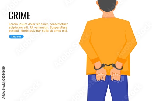 A Man Under Arrest with a Handcuffs on