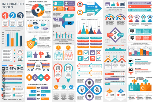 Infographic elements data visualization vector design template. Can be used for steps, options, business processes, workflow, diagram, flowchart concept, timeline, marketing icons, info graphics.