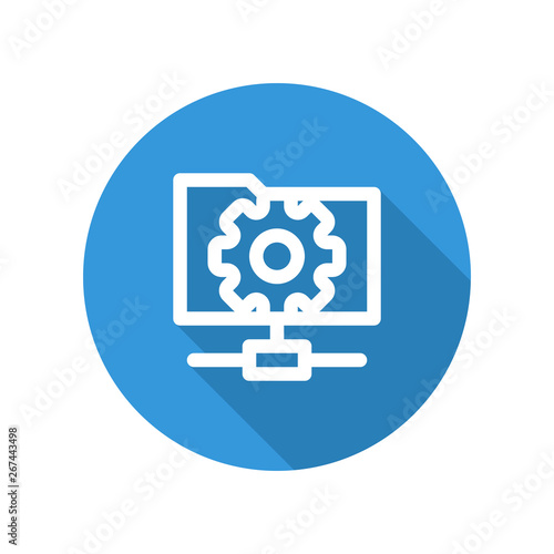 Vector illustration icon for active directory