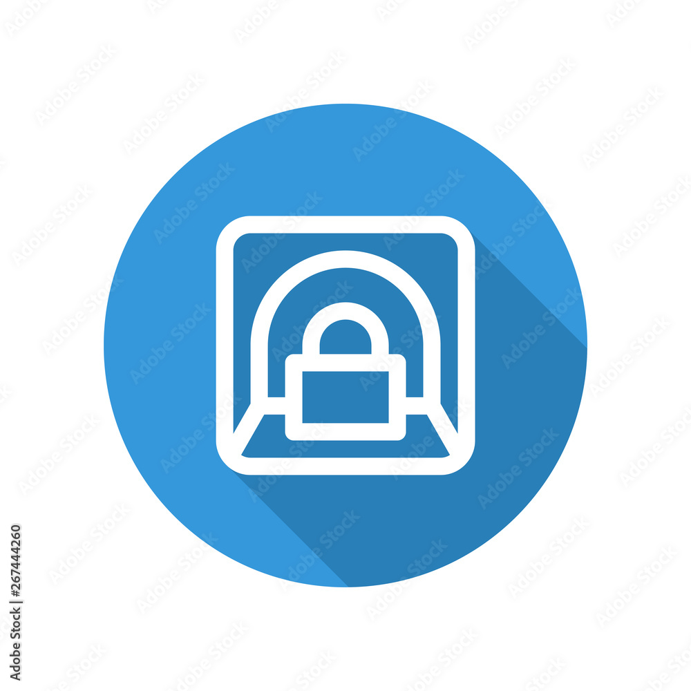 Vector illustration icon for private tunnel VPN