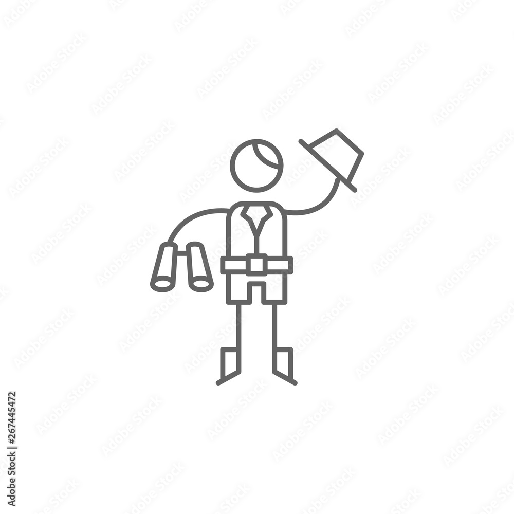 Explorer, binocular icon. Element of adventure icon. Thin line icon for website design and development, app development. Premium icon Explorer, binocular icon. Element of adventure icon. Thin line icon for website design and development, app development. Premium icon