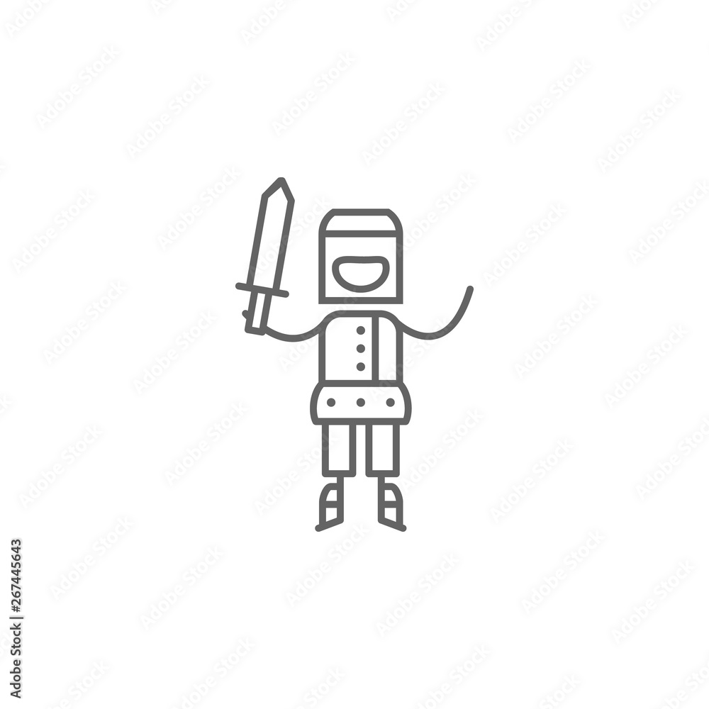 Knight, adventure icon. Element of adventure icon. Thin line icon for website design and development, app development. Premium icon Knight, adventure icon. Element of adventure icon. Thin line icon for website design and development, app development. Premium icon