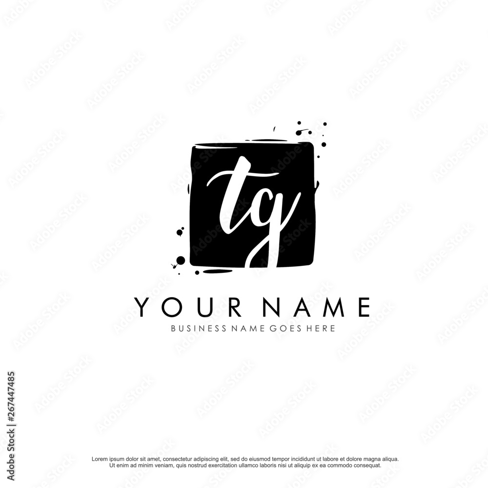T G TG initial square logo template vector T G TG initial square logo template vector