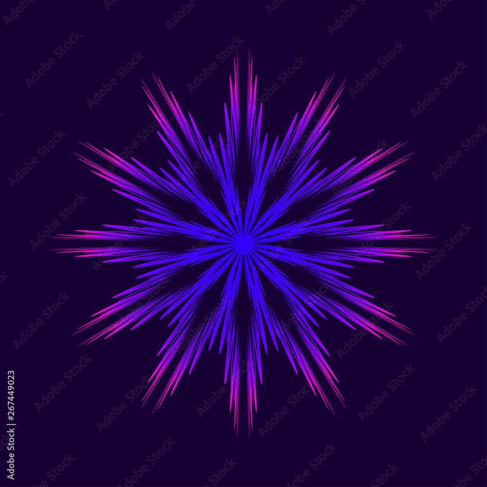 Obraz premium Abstract mandala design element. Decorative round pattern.