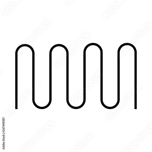 parking for bicycles curved form white background