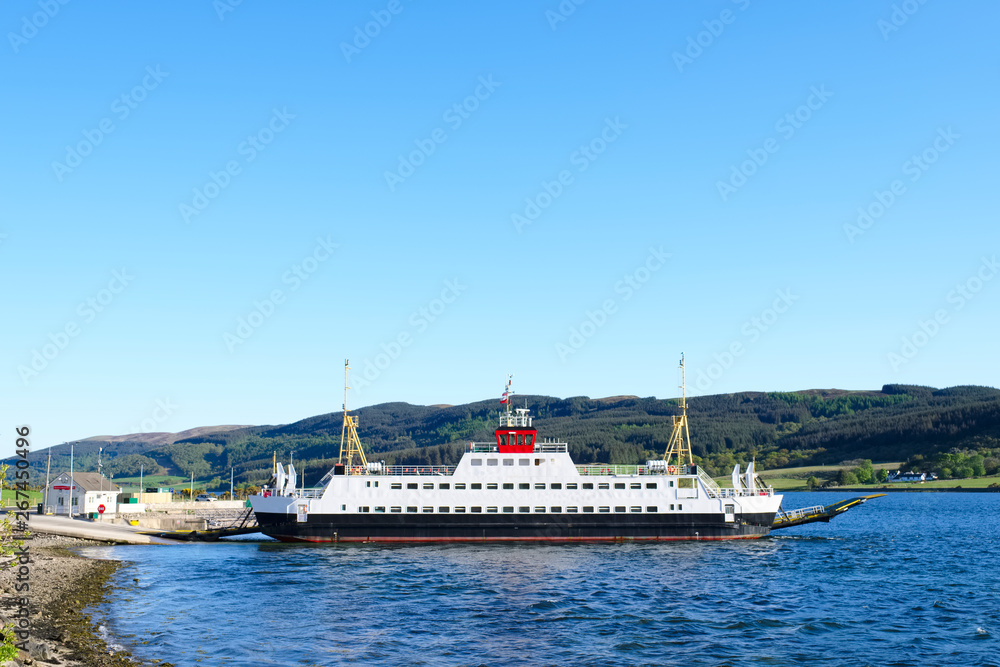 Ferry department in Argyll leaving Colintraive