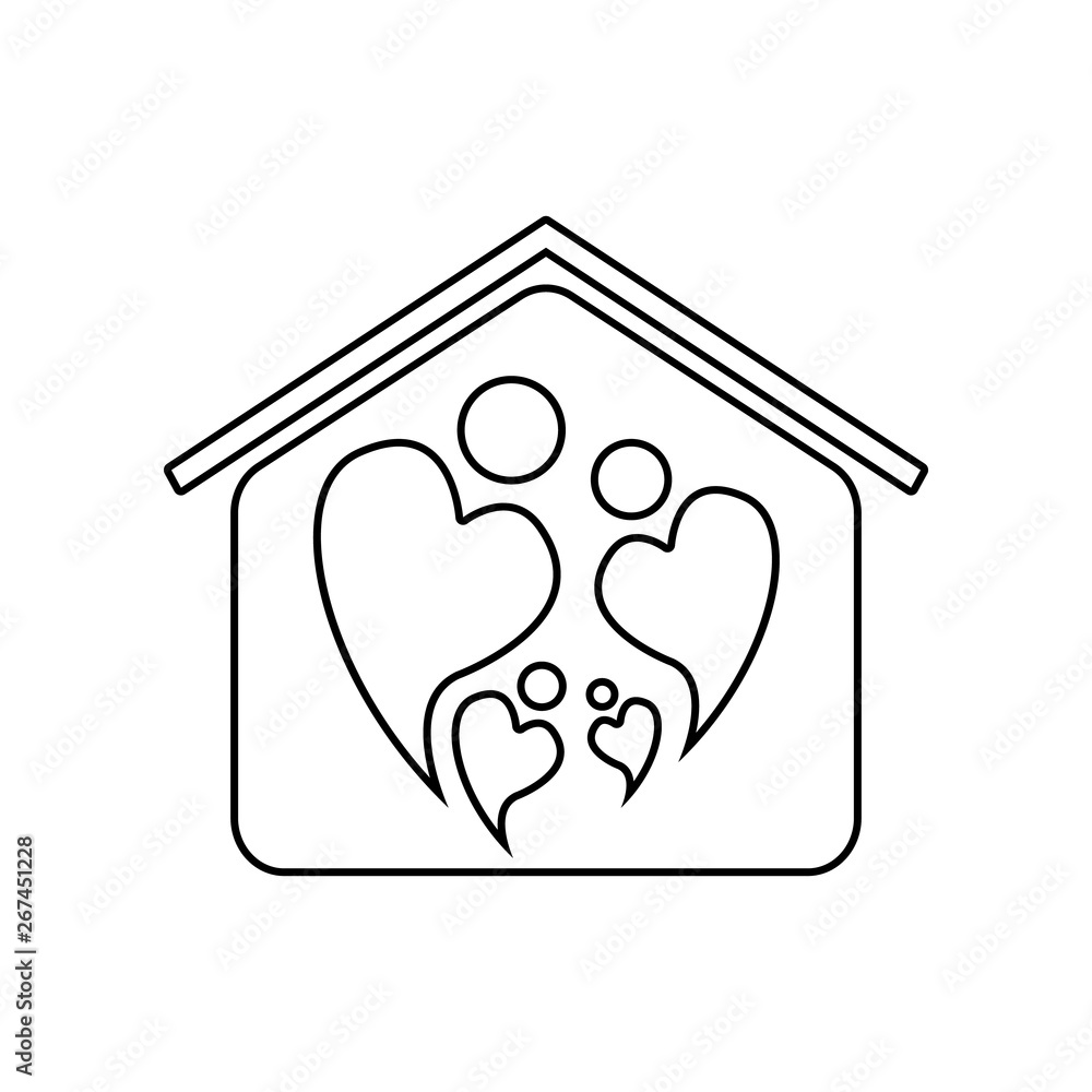 Two people icon. Element of family for mobile concept and web apps icon. Outline, thin line icon for website design and development, app development Two people icon. Element of family for mobile concept and web apps icon. Outline, thin line icon for website design and development, app development