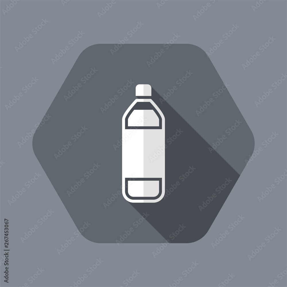 Vector illustration of single isolated bottle icon Vector illustration of single isolated bottle icon