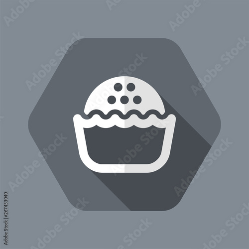 Vector illustration of single isolated pastry icon