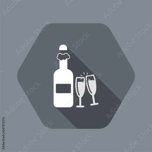 Vector illustration of single isolated toast icon