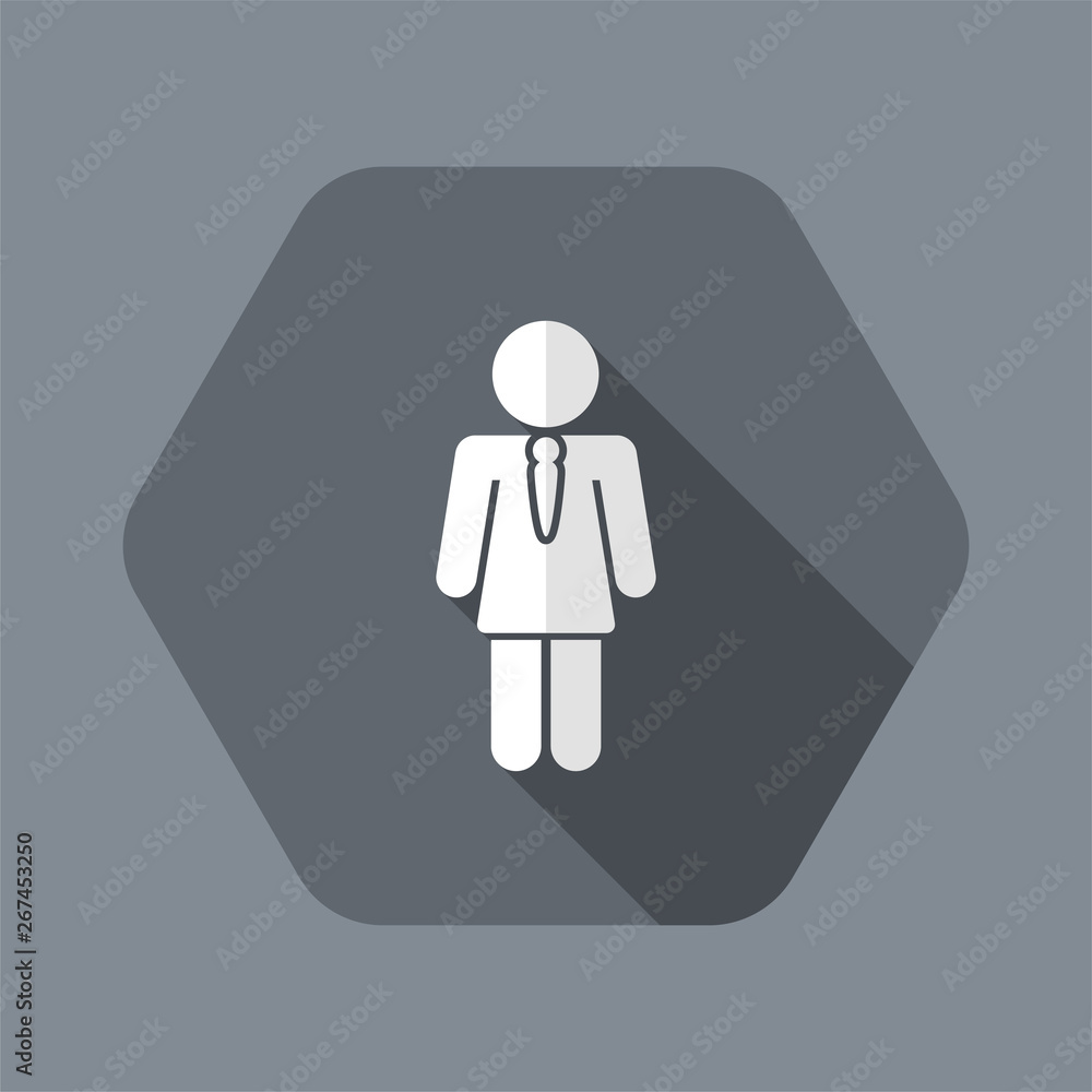 Vector illustration of single isolated girl icon Vector illustration of single isolated girl icon