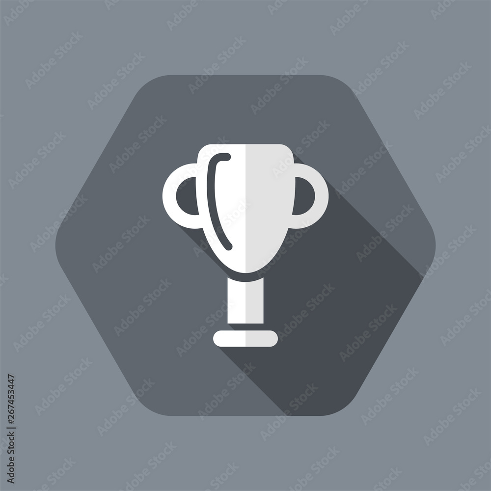 Vector illustration of single isolated winner cup icon Vector illustration of single isolated winner cup icon