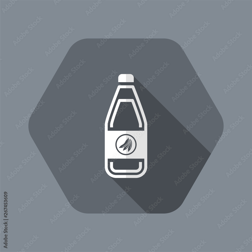 Vector illustration of single isolated banana juice icon Vector illustration of single isolated banana juice icon