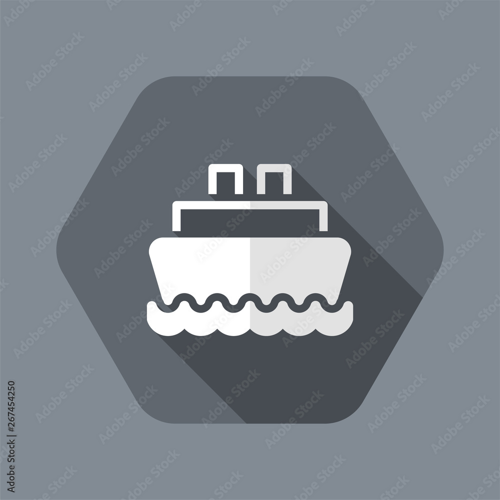 Vector illustration of single isolated boat icon Vector illustration of single isolated boat icon