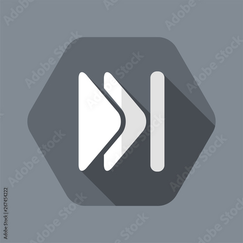 Vector illustration of single isolated skip icon