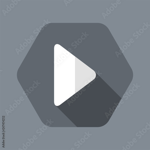 Free Download Vector illustration of single isolated play icon - GFXLoad
