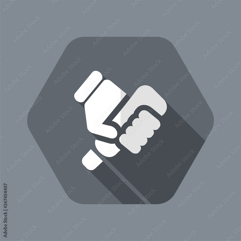 Vector illustration of single isolated tube press icon Vector illustration of single isolated tube press icon