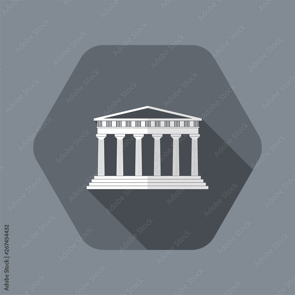 Fototapeta premium Vector illustration of single isolated temple icon