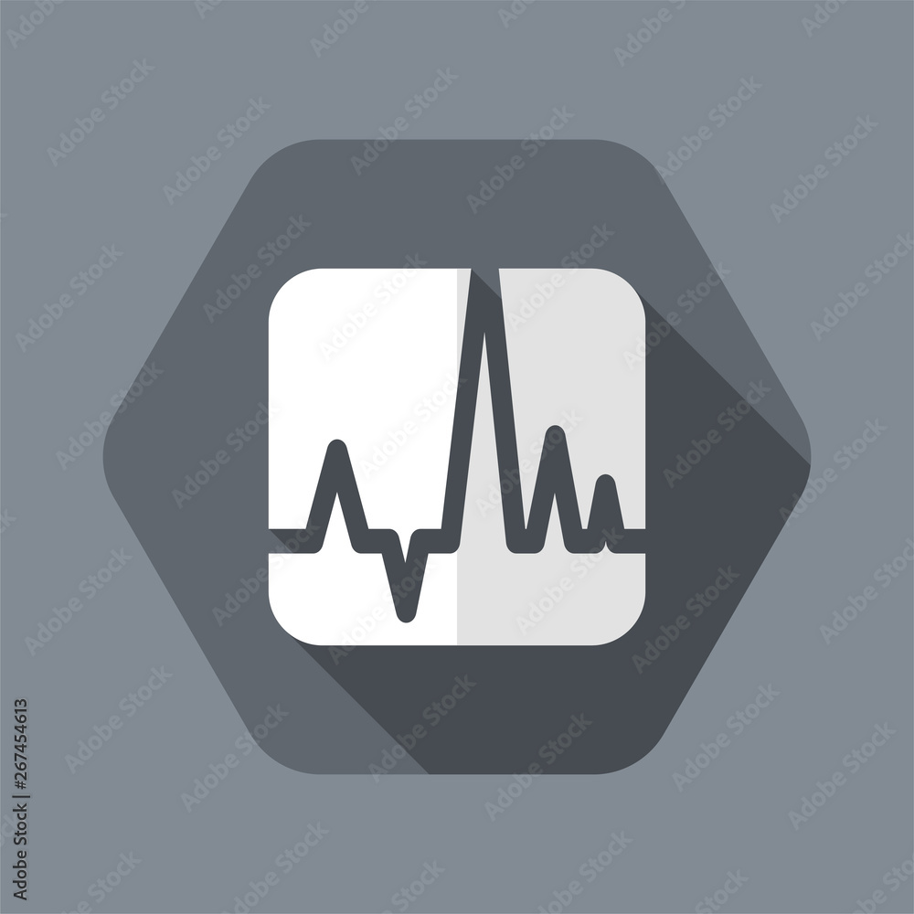 Vector illustration of single isolated wave icon Vector illustration of single isolated wave icon