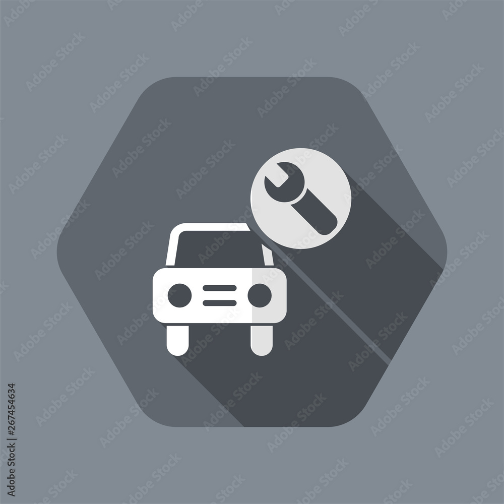 Vector illustration of single isolated car repair icon Vector illustration of single isolated car repair icon