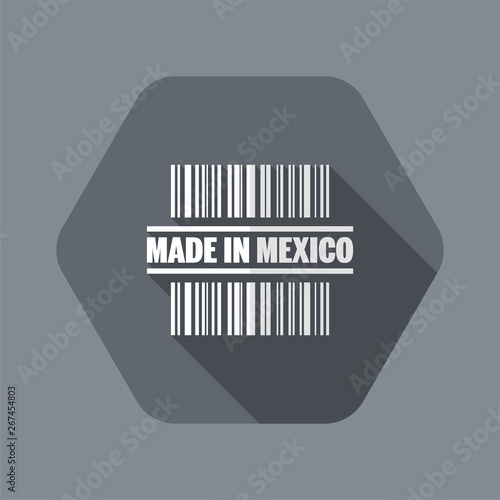 Vector illustration of single isolated made in Mexico icon