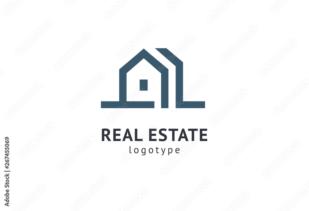 Abstract real estate agent logo icon vector design. Rent, sale of real estate vector logo, House cleaning, home security, real estate auction. Vector building logo concept. Abstract real estate agent logo icon vector design. Rent, sale of real estate vector logo, House cleaning, home security, real estate auction. Vector building logo concept.