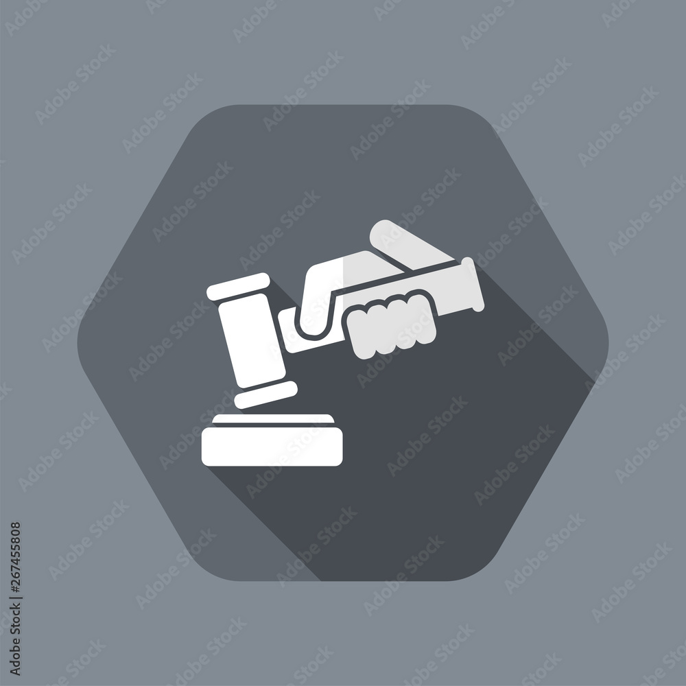 Hammer judge icon Hammer judge icon