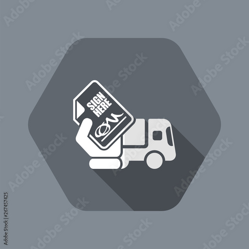 Delivery document sign