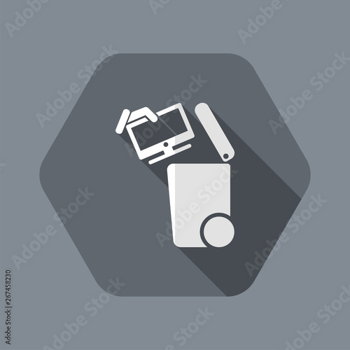 Separate waste collection icon