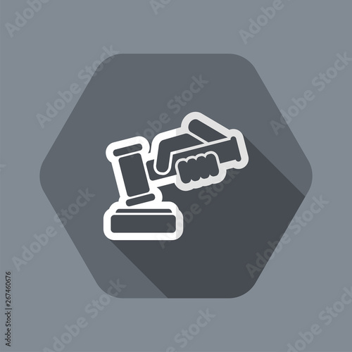 Hammer judge icon