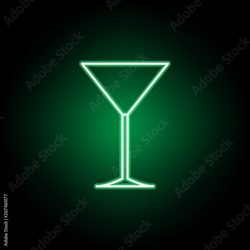 Martini glass, table etiquette icon. Can be used for web, logo, mobile app, UI, UX
