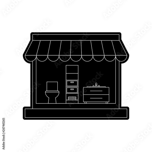 Fototapeta Naklejka Na Ścianę i Meble -  plumbing shop icon. Element of Hipermarket for mobile concept and web apps icon. Glyph, flat icon for website design and development, app development