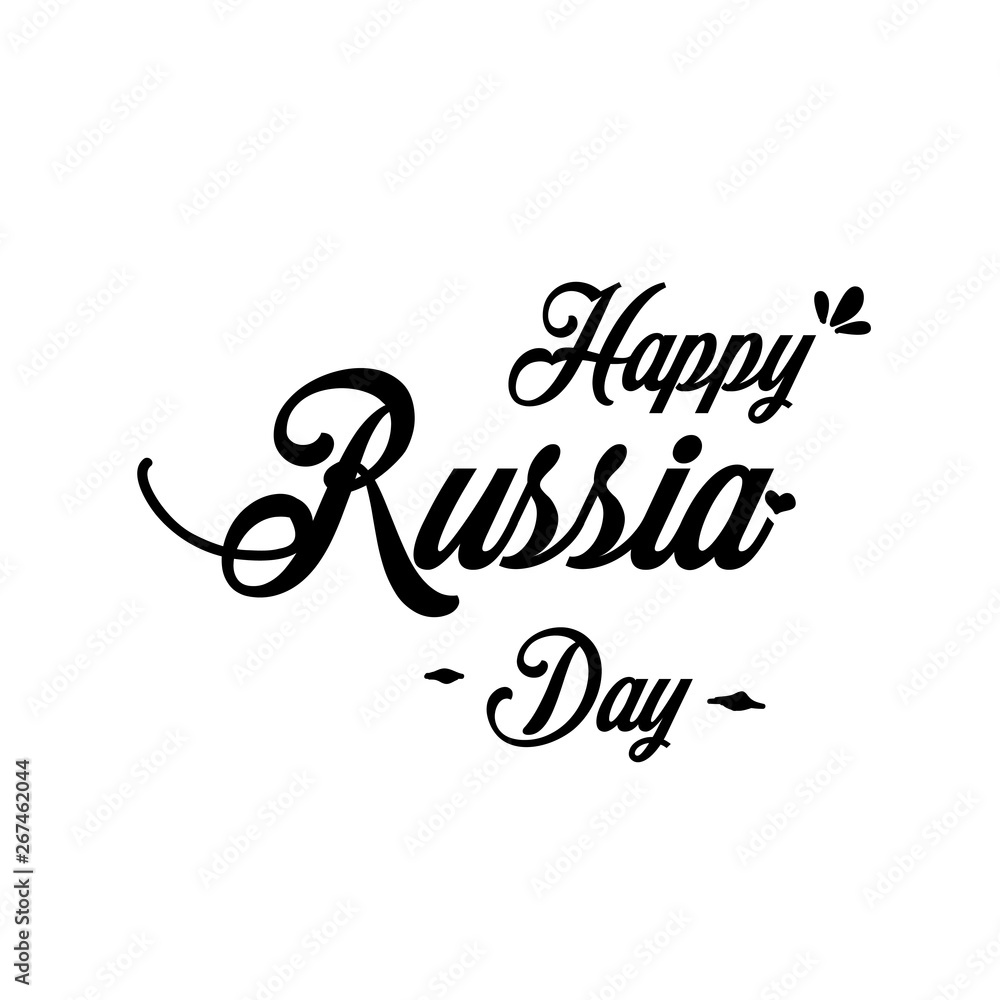 Happy Russia Independence Day Vector Template Design Illustration Happy Russia Independence Day Vector Template Design Illustration