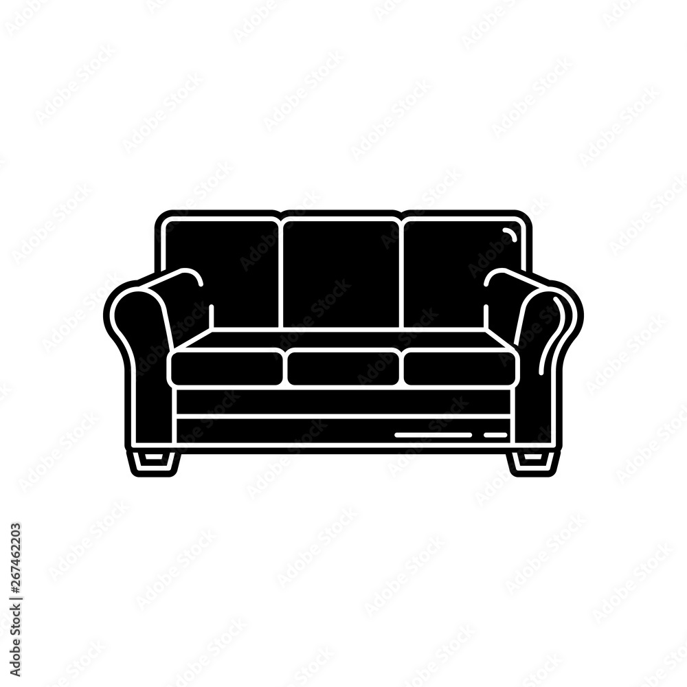 sofa icon. Element of household for mobile concept and web apps icon. Glyph, flat icon for website design and development, app development sofa icon. Element of household for mobile concept and web apps icon. Glyph, flat icon for website design and development, app development
