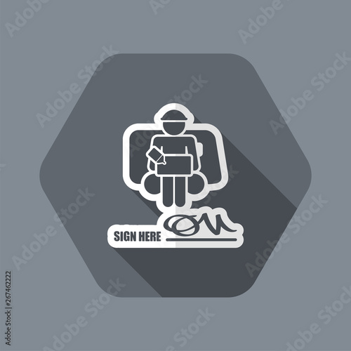 Delivery document sign