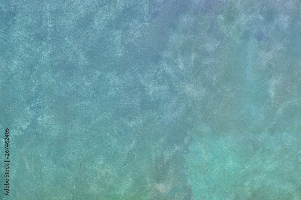 Obraz premium Abstract colorful background for the holiday. Wall background with turquoise paint strokes. The texture of the wall with brush strokes of blue paint.