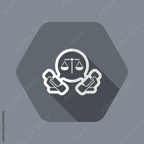 Legal assistance icon