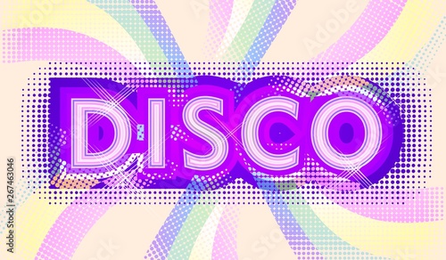 retro disco background