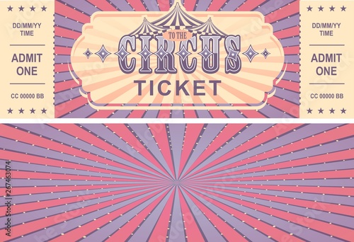 retro circus tickets