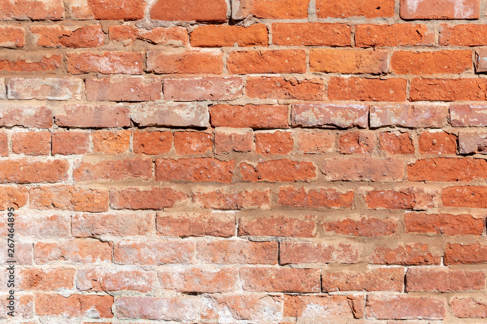 Naklejka premium Full frame brick wall background