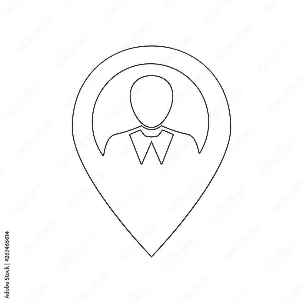 location people icon. Element of HR for mobile concept and web apps icon. Outline, thin line icon for website design and development, app development location people icon. Element of HR for mobile concept and web apps icon. Outline, thin line icon for website design and development, app development