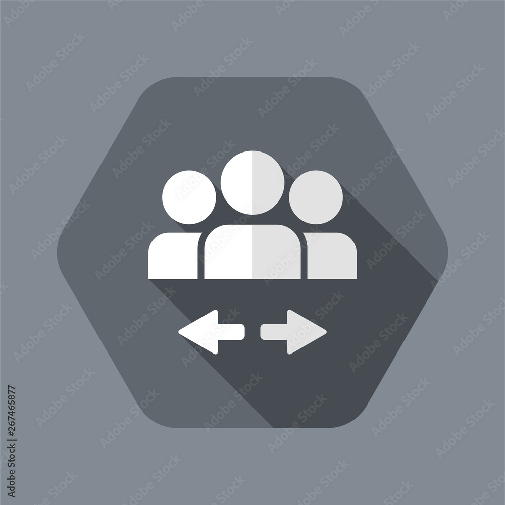 Social connection - Flat minimal icon Social connection - Flat minimal icon