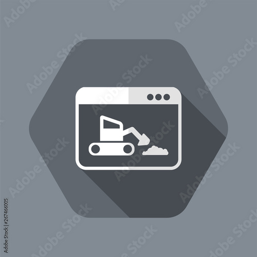 Under construction - Vector flat minimal icon