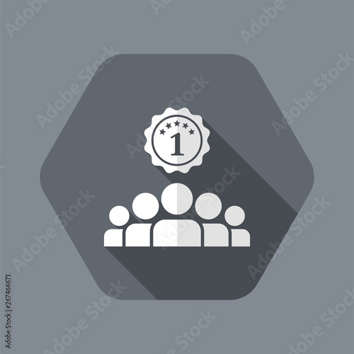 Match winner - Vector flat minimal icon
