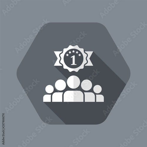Match winner - Vector flat minimal icon