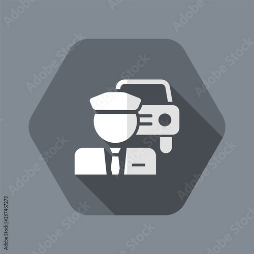 Chauffeur service button icon