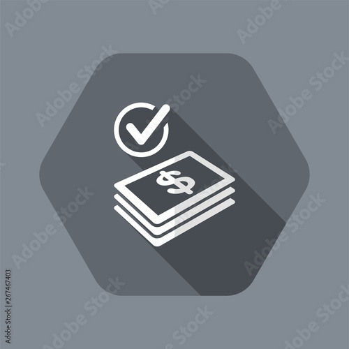 Checking payment icon - Dollars