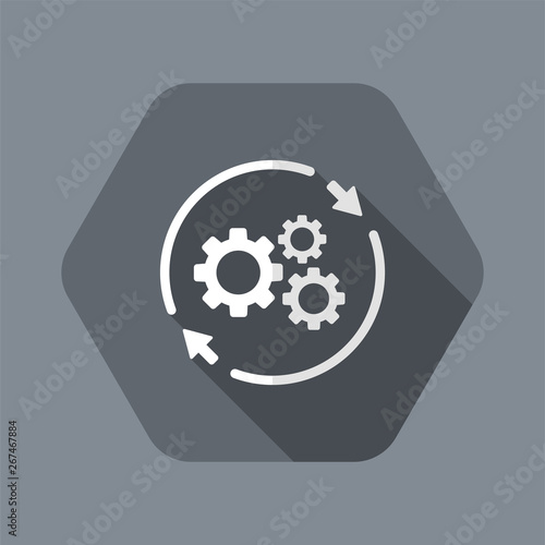 Refresh setting flat icon