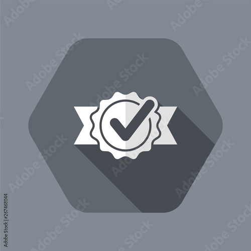 Checking quality symbol icon